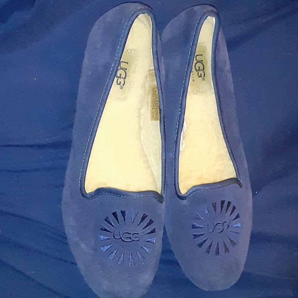 Navy Ugg Flats